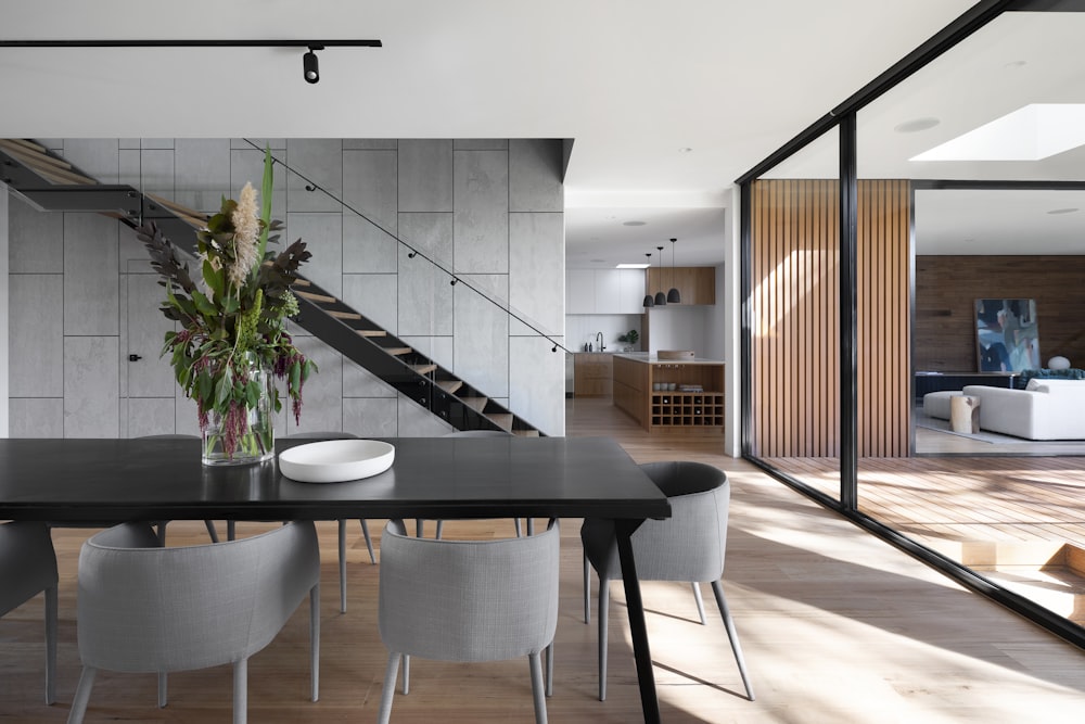 Bright spotless Reno home interior with clean glass windows and natural light